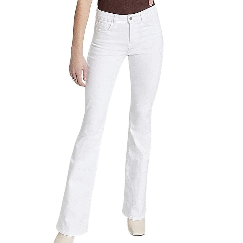 L’agence White Bell Flare High Rise Denim Classic Everyday Summer Basic Jeans